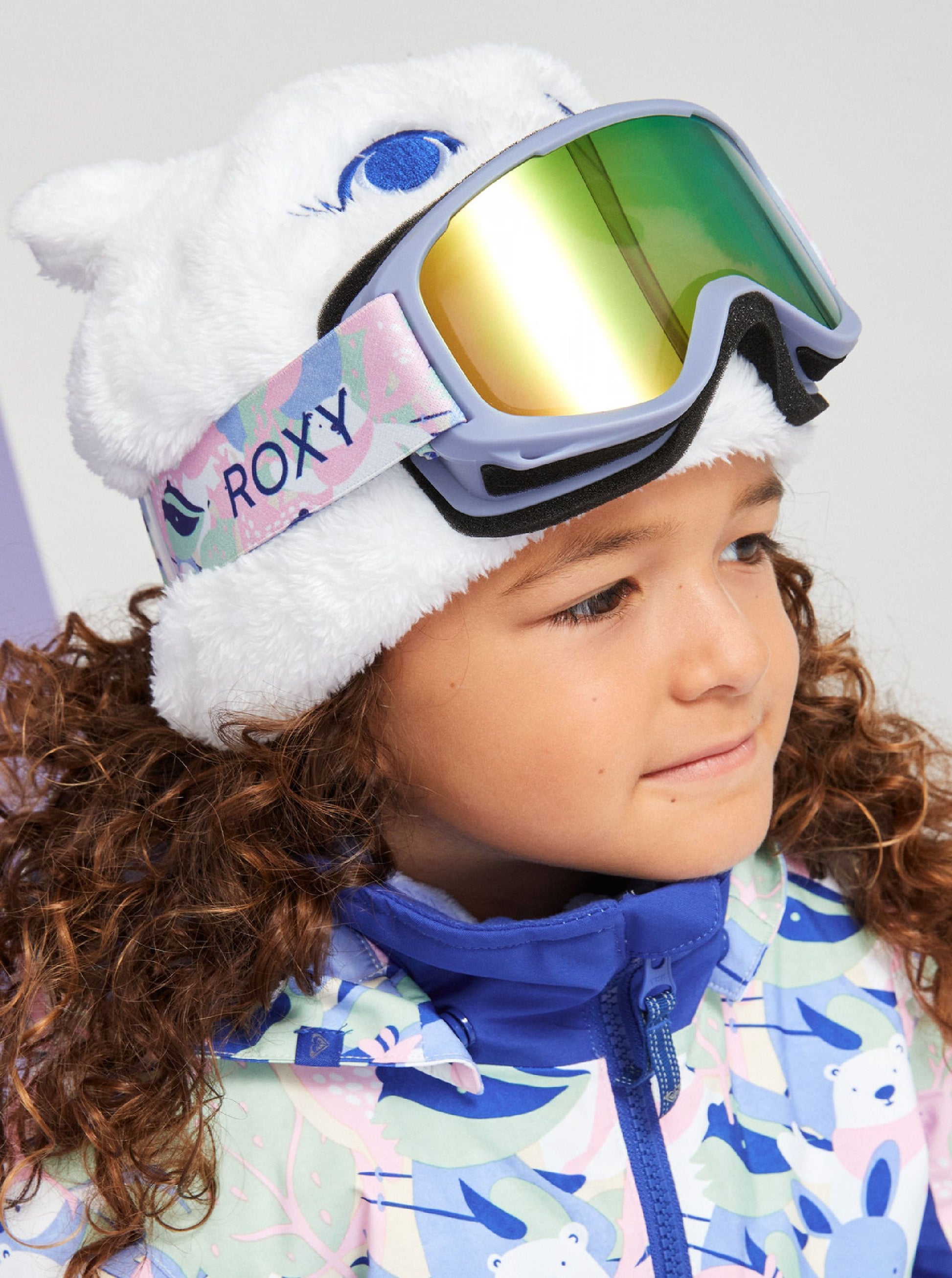 Roxy Girl's Mini Snowmoon Beanie Bright White OS Beanies