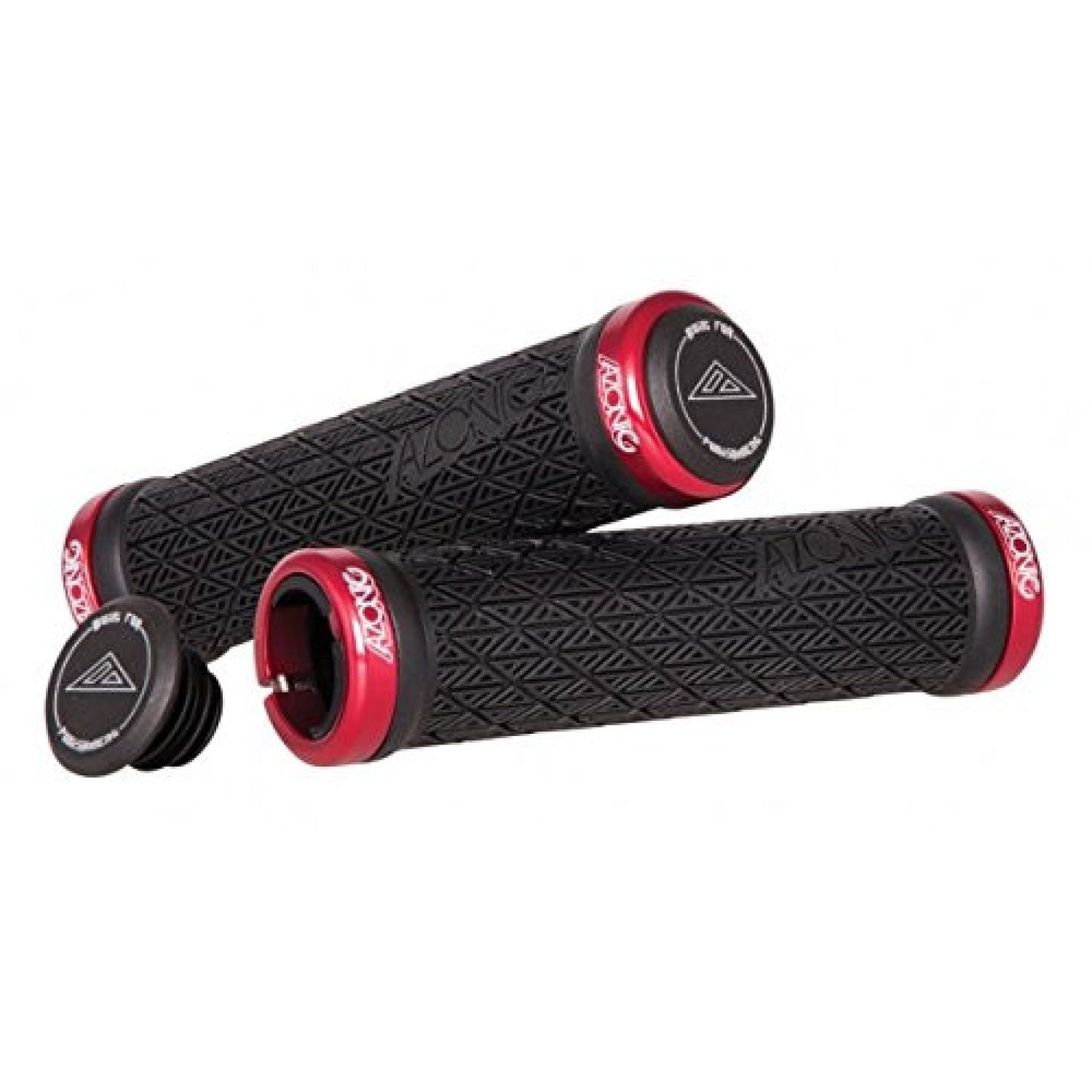 Azonic Logo Grips Red OS Grips & Tape