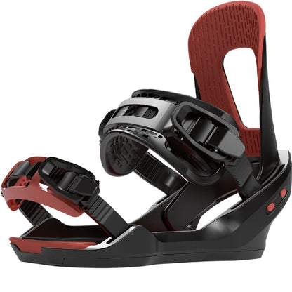 Bataleon Women's Spirit Snowboard Bindings Red Black Medium - Bataleon Snowboard Bindings