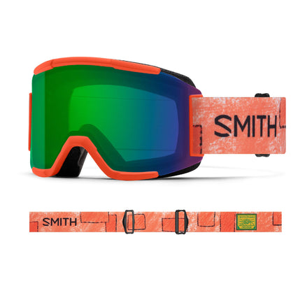 Smith Squad Snow Goggle Crayola Red Orange x Smith ChromaPop Everyday Green Mirror - Smith Snow Goggles