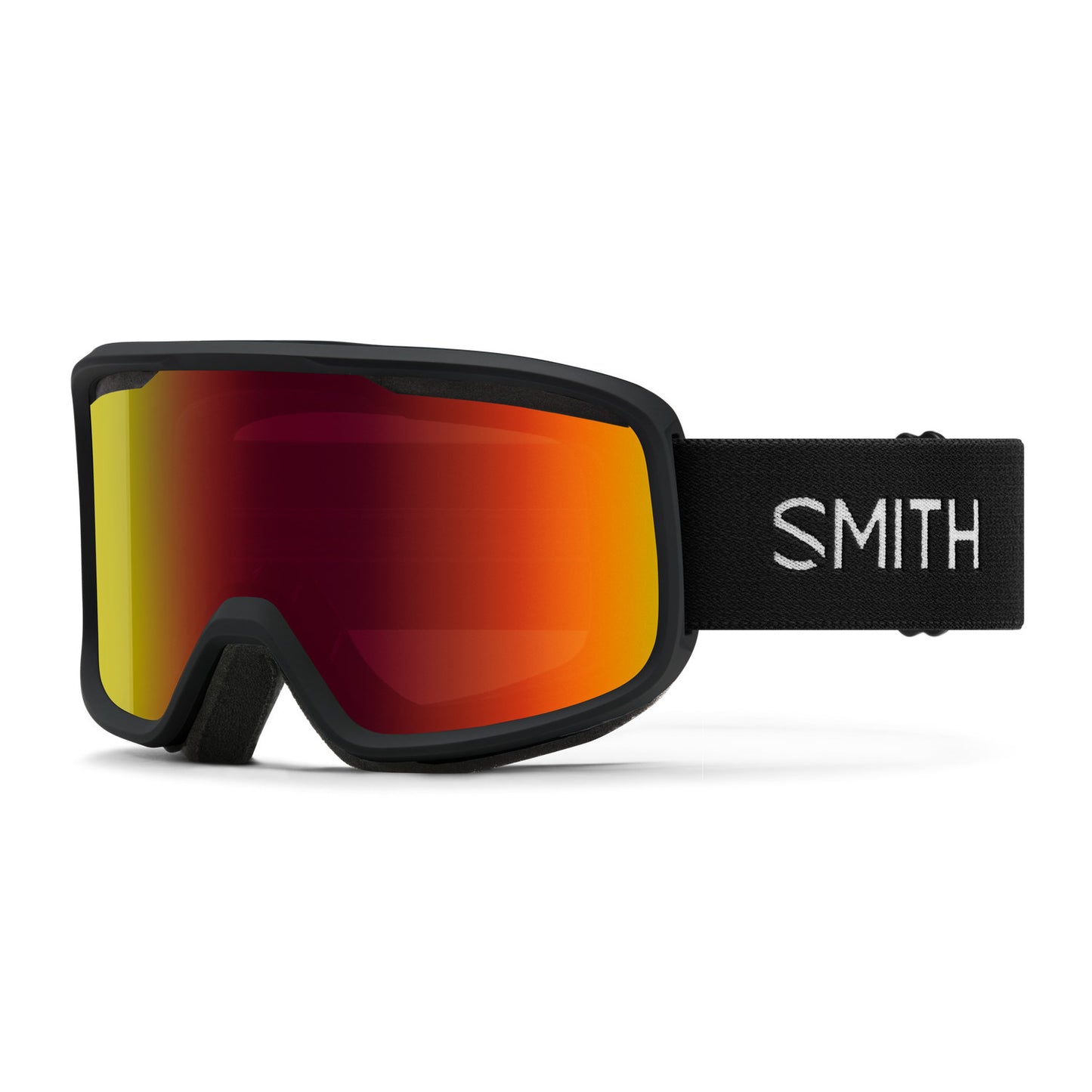 Smith Frontier Snow Goggle Black / Red Sol-X Mirror Snow Goggles