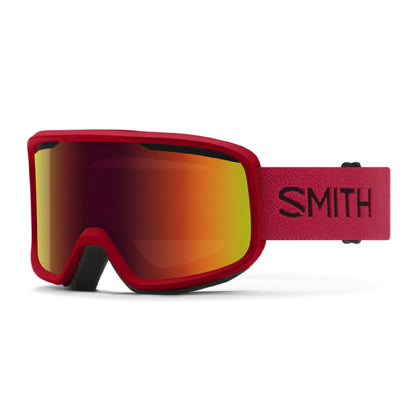 Smith Frontier Snow Goggle Crimson Red Sol-X Mirror - Smith Snow Goggles