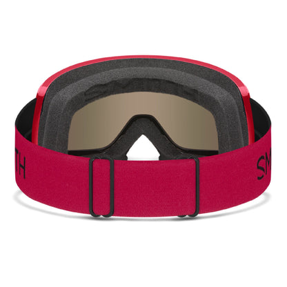 Smith Frontier Snow Goggle Crimson Red Sol-X Mirror - Smith Snow Goggles