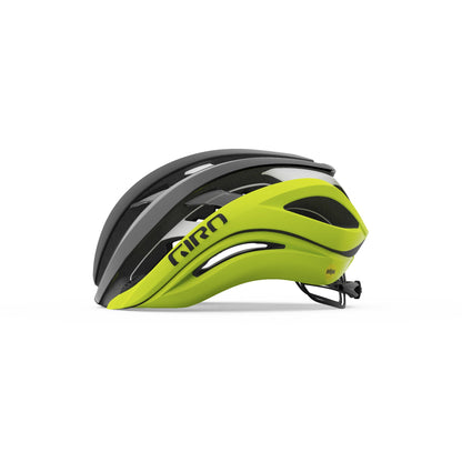 Giro Aether Spherical MIPS Helmet Matte Black Fade Highlight Yellow L - Giro Bike Bike Helmets