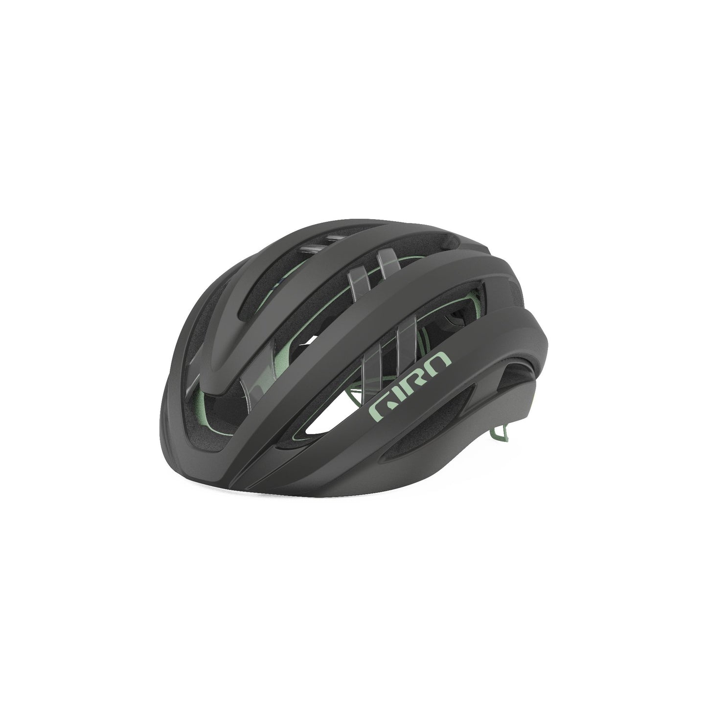 Giro Aries Spherical Helmet Matte Metallic Coal Space Green Bike Helmets