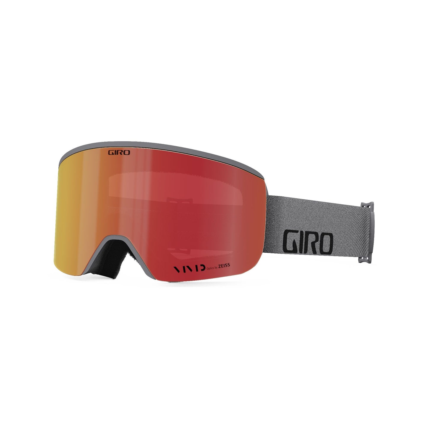 Giro Axis Snow Goggles Grey Wordmark / Vivid Ember Snow Goggles