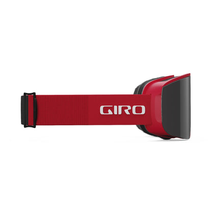 Giro Axis Snow Goggles Red & Black Thirds Vivid Smoke - Giro Snow Goggles