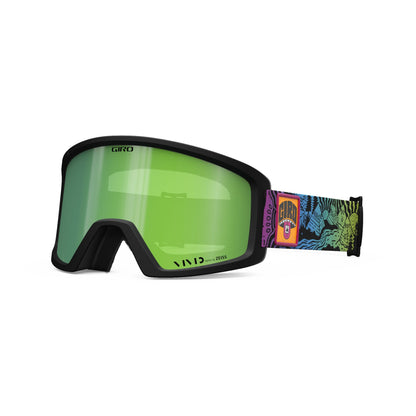 Giro Blok Snow Goggles Black Split Fountain Mountain Vivid Emerald - Giro Snow Snow Goggles