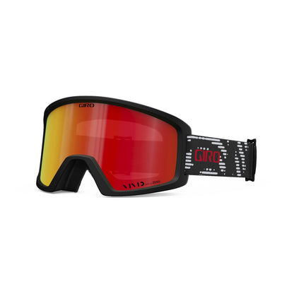 Giro Blok Snow Goggles Black & White Reverb Vivid Ember - Giro Snow Snow Goggles