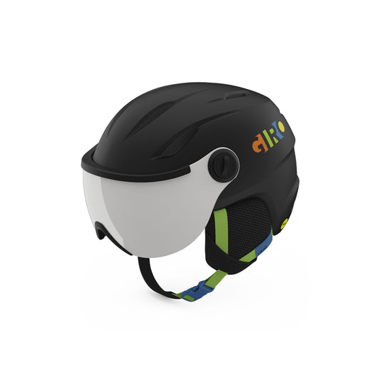 Giro Youth Buzz MIPS Helmet Matte Black Party Blocks Snow Helmets