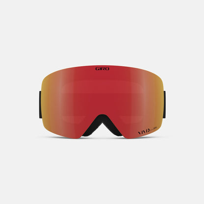 Giro Women's Contour RS Snow Goggles Black Wordmark Vivid Ember - Giro Snow Snow Goggles