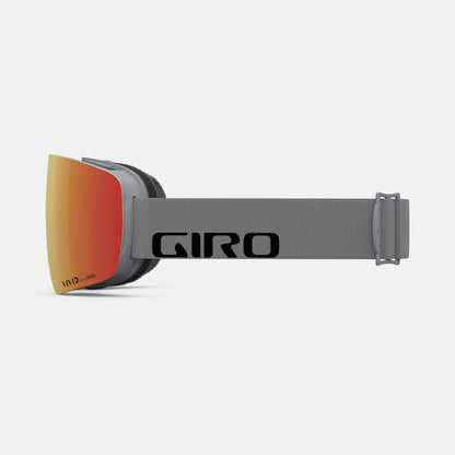 Giro Women's Contour RS Snow Goggles Grey Wordmark Vivid Ember - Giro Snow Snow Goggles