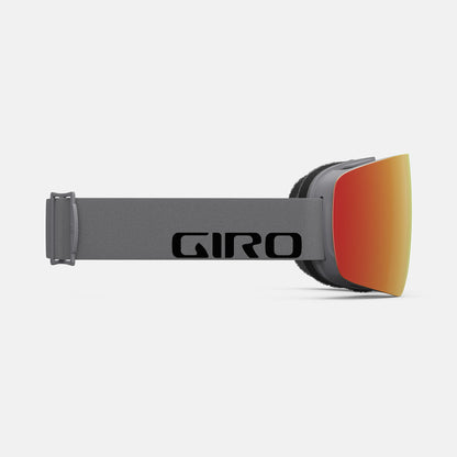 Giro Women's Contour RS Snow Goggles Grey Wordmark Vivid Ember - Giro Snow Snow Goggles