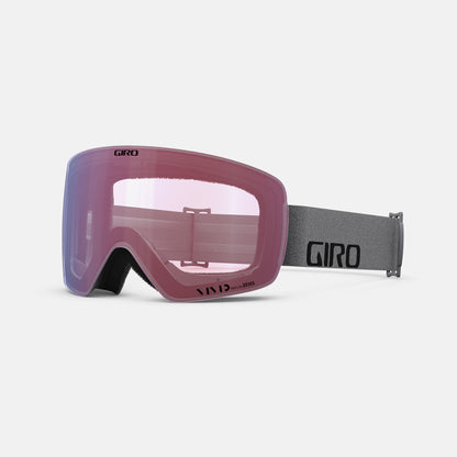 Giro Women's Contour RS Snow Goggles Grey Wordmark Vivid Ember - Giro Snow Snow Goggles