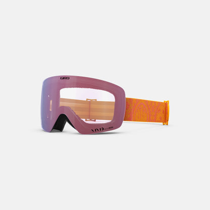 Giro Women's Contour RS Snow Goggles Tiger Lily Monarch Orange Filmore Sun Vivid Rose Gold - Giro Snow Snow Goggles