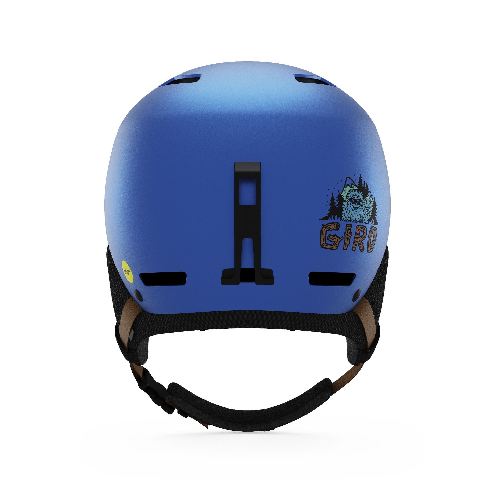 Giro Youth Crue MIPS Helmet Blue Shreddy Yeti Snow Helmets