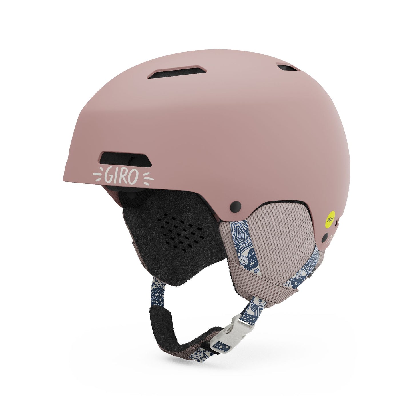 Giro Youth Crue MIPS Helmet Namuk Dark Rose Snow Helmets