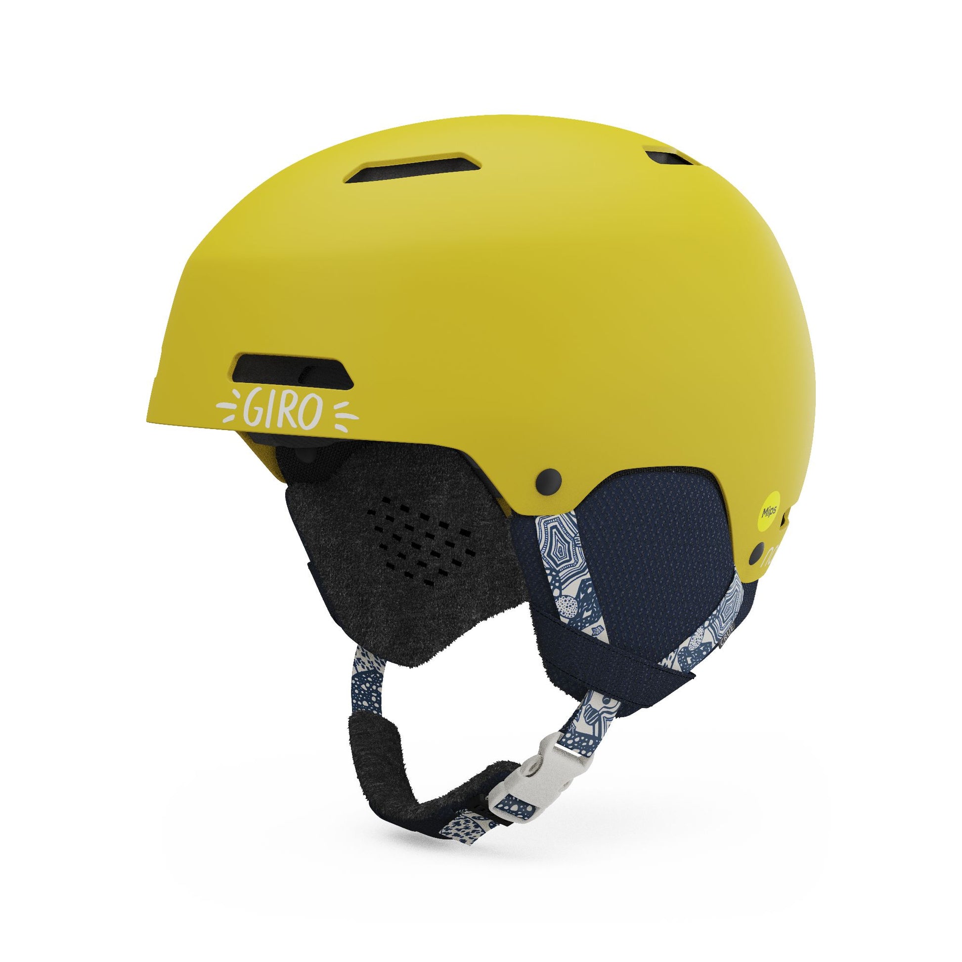 Giro Youth Crue MIPS Helmet Namuk Sunflower Snow Helmets