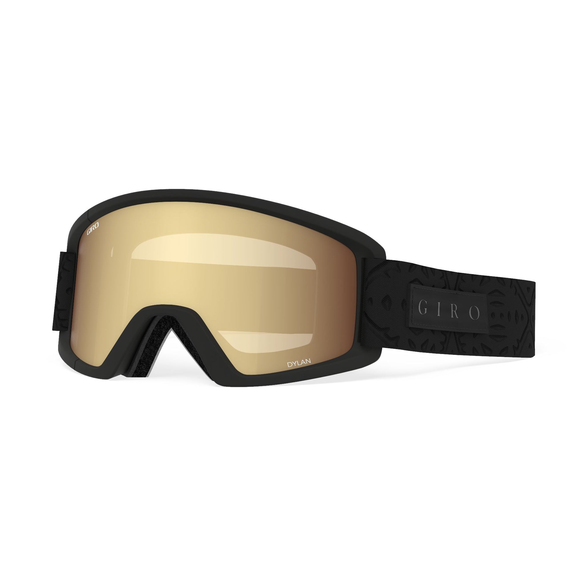 Giro Women's Dylan Snow Goggle Black Flake/Amber Gold/Yellow Snow Goggles
