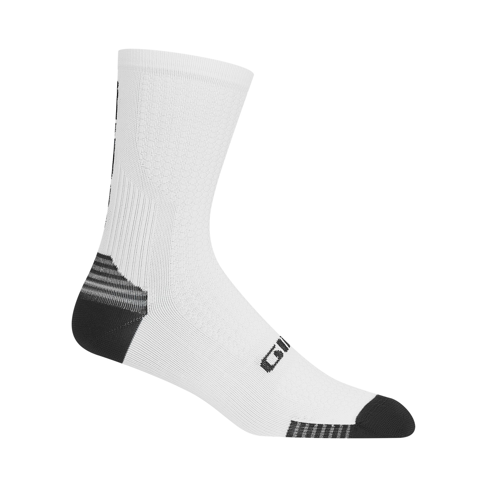 Giro HRc+ Grip Sock White Black XL Bike Socks