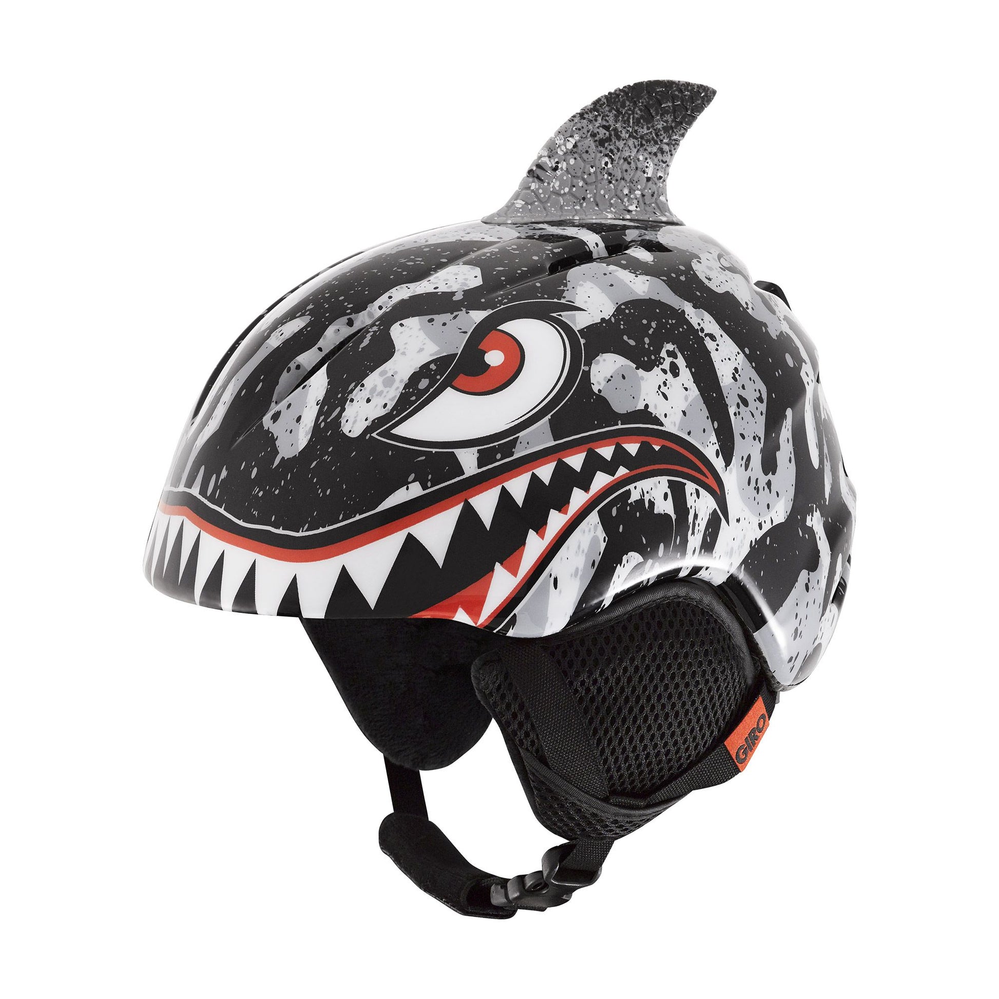 Giro Youth Launch Plus Helmet Gray Tiger Shark Snow Helmets