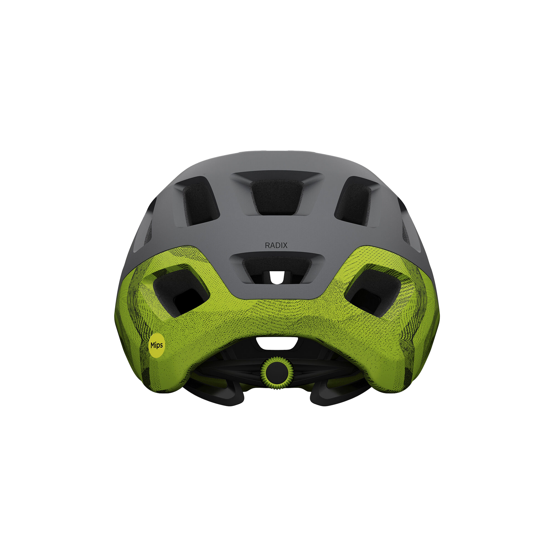 Giro Radix MIPS Helmet Matte Metallic Black/Ano Lime Bike Helmets