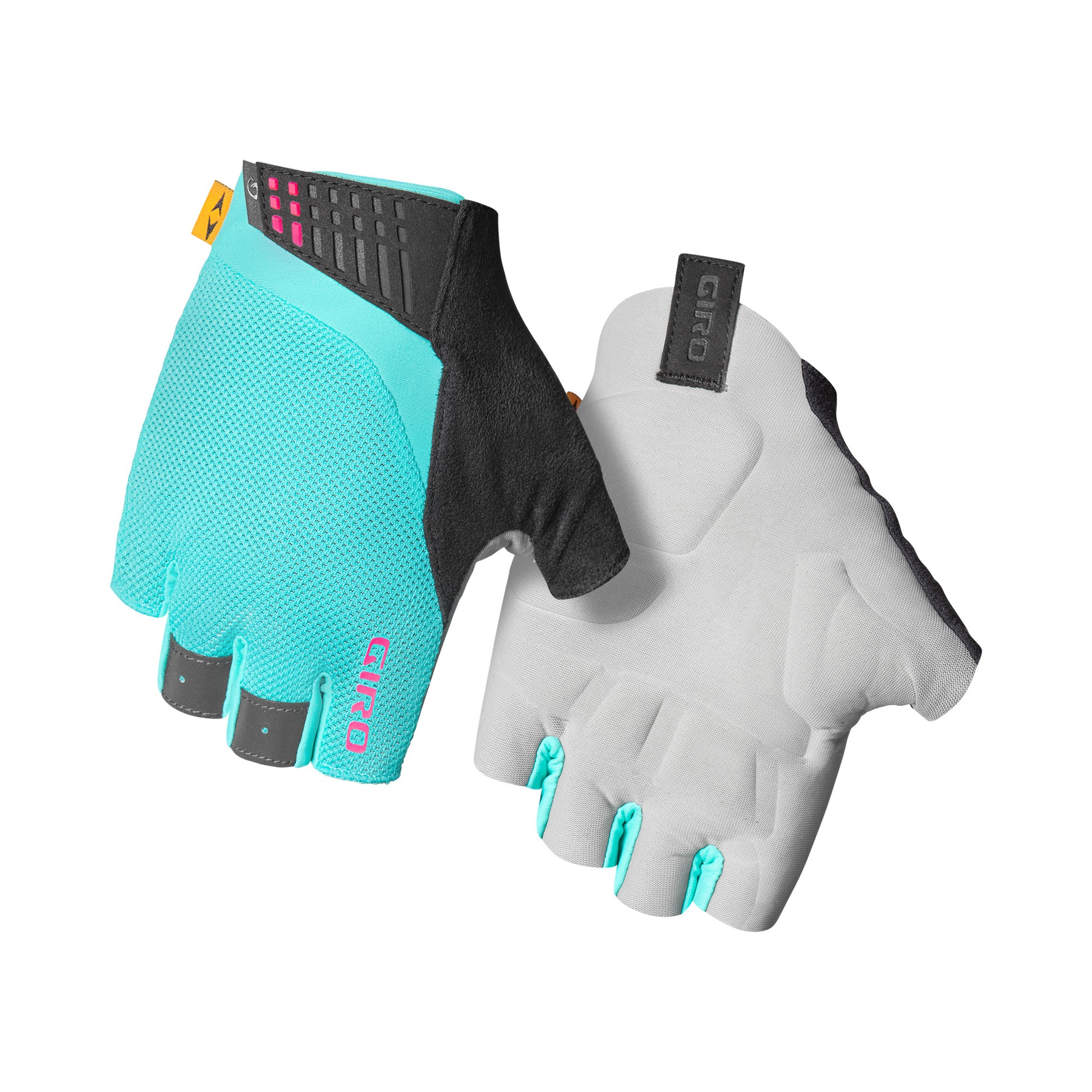 Giro Women's Supernatural Road Glove Screaming Teal/Neon Pink Bike Gloves