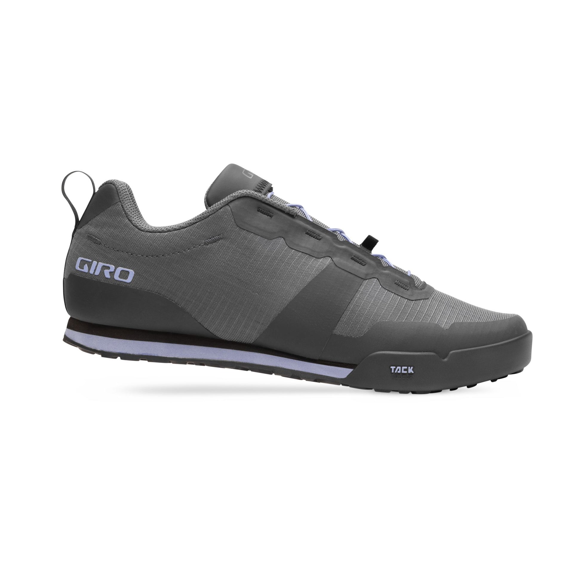 Giro Women's Tracker Fastlace Shoe Dark Shadow Lavender Grey Bike Shoes