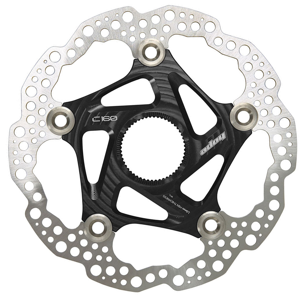 Hope Center Lock Floating Rotor Floating/Wave 160mm Blk - Hope Disc Rotor