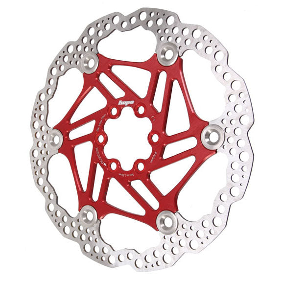 Hope Floating Disc Brake Rotor - 200mm 6-Bolt Red - Hope Disc Rotor