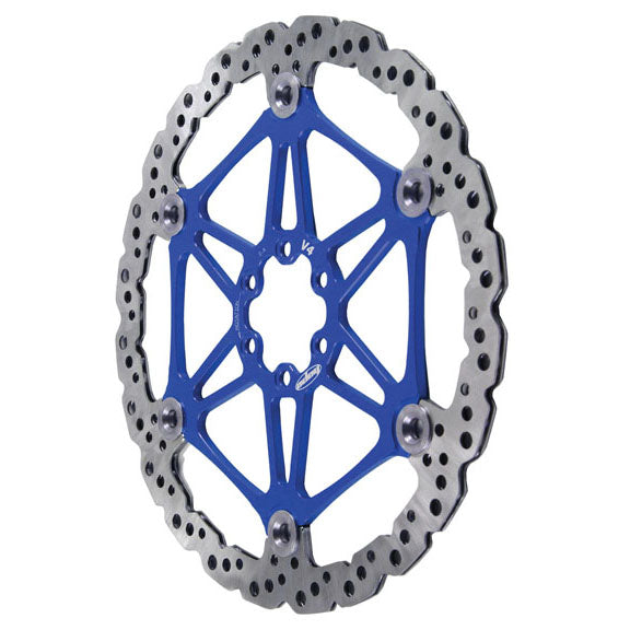 Hope Floating Disc Brake Rotor - 180mm 6-Bolt Blue - Hope Disc Rotor