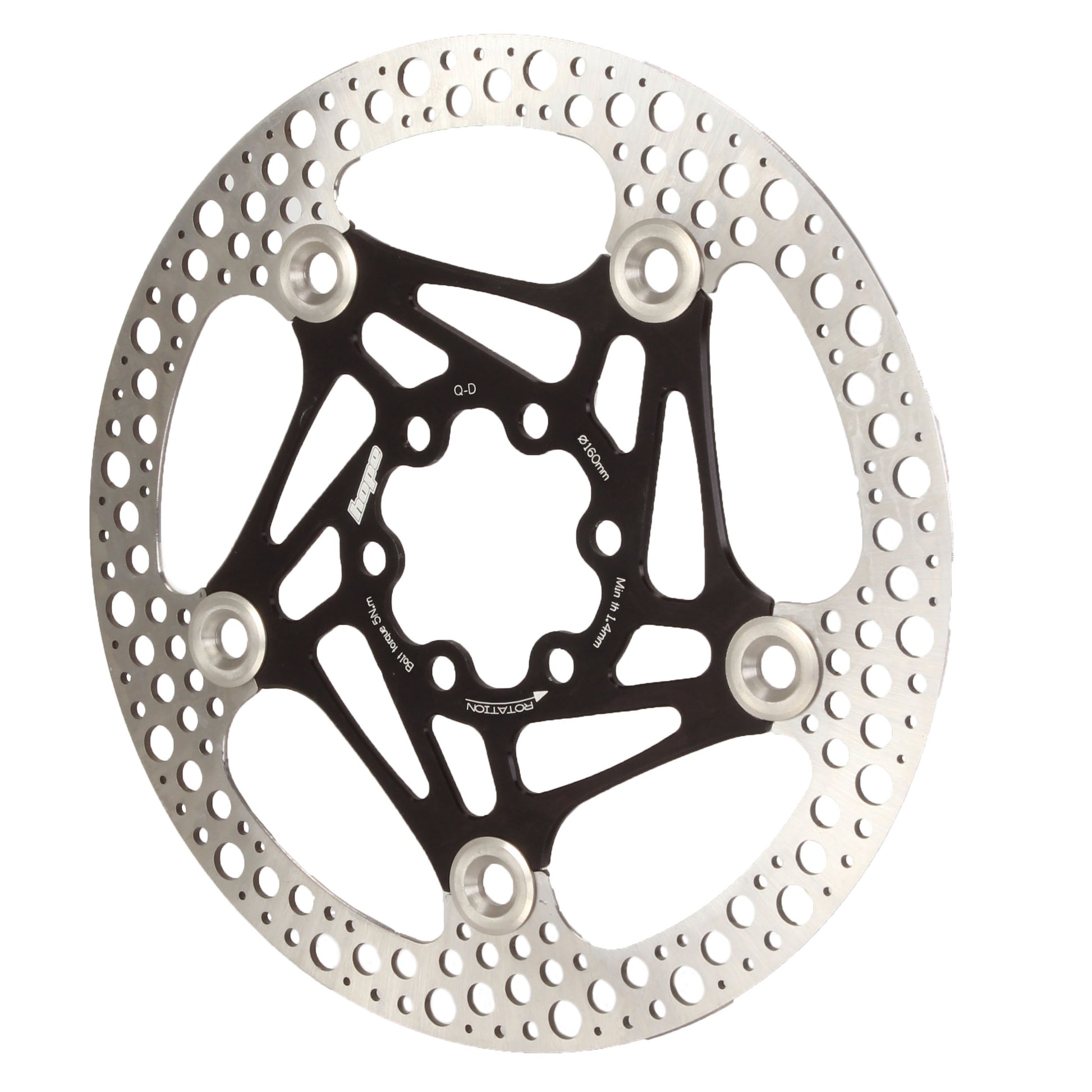 Hope Road Floating Rotor 160mm Black - Hope Disc Rotor