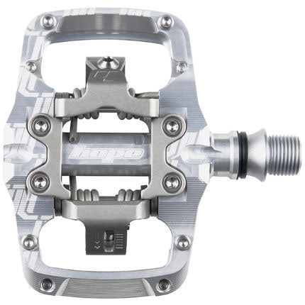 Hope Union TC Pedals - Dual Sided Clipless with Platform 9/16" Silver - Hope Pedals