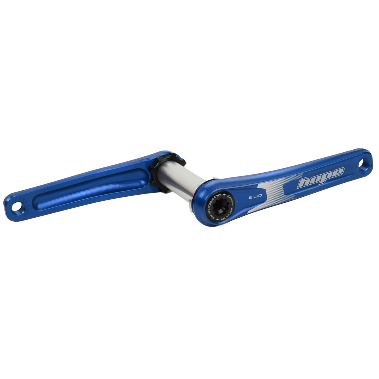 Hope Evo Crankset No Spider(68/73mm) 155mm Blue - Hope Cranksets and Arms