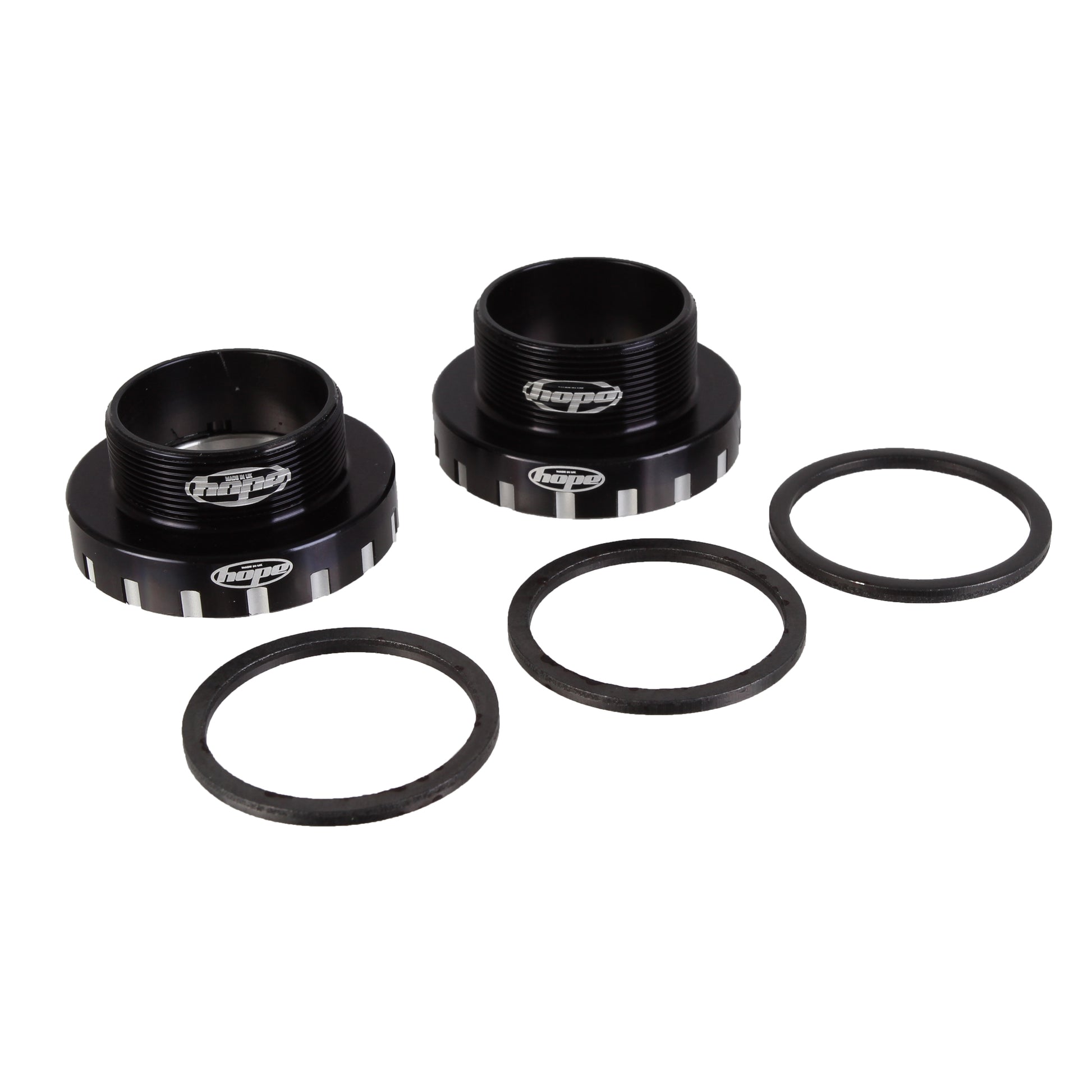 Hope BSA30 Threaded Bottom Bracket - 68/73/83/100/120mm For 30mm Spindle Stainless BLK - Hope Bottom Brackets