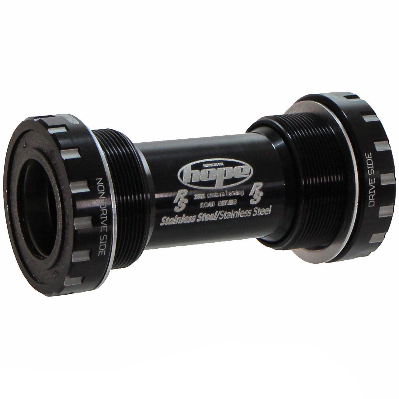 Hope BSA Threaded Bottom Bracket - 68mm Road For 24mm Spindle Stainless BLK - Hope Bottom Brackets