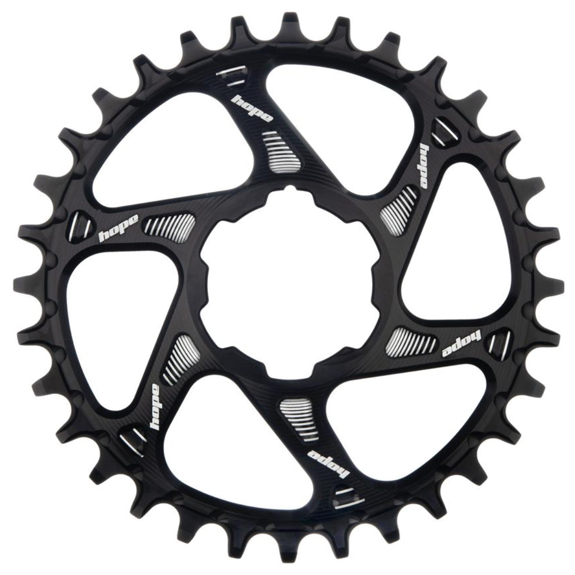 Hope R22 Spiderless Retainer Ring Boost 30t Black - Hope Chainrings