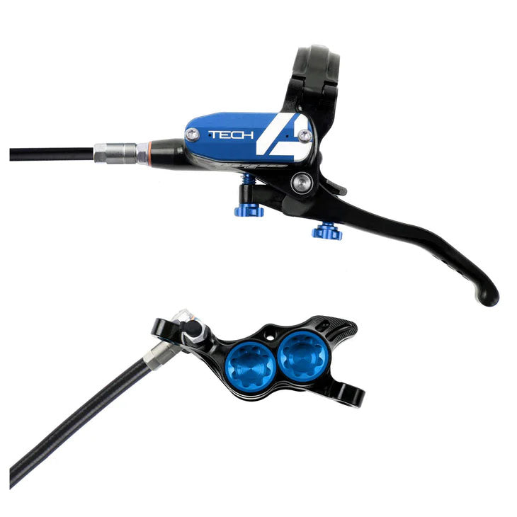 Hope Tech 4 E4 Disc Brake and Lever Set - Front Hydraulic Post Mount Blue - Hope Disc Brake & Lever