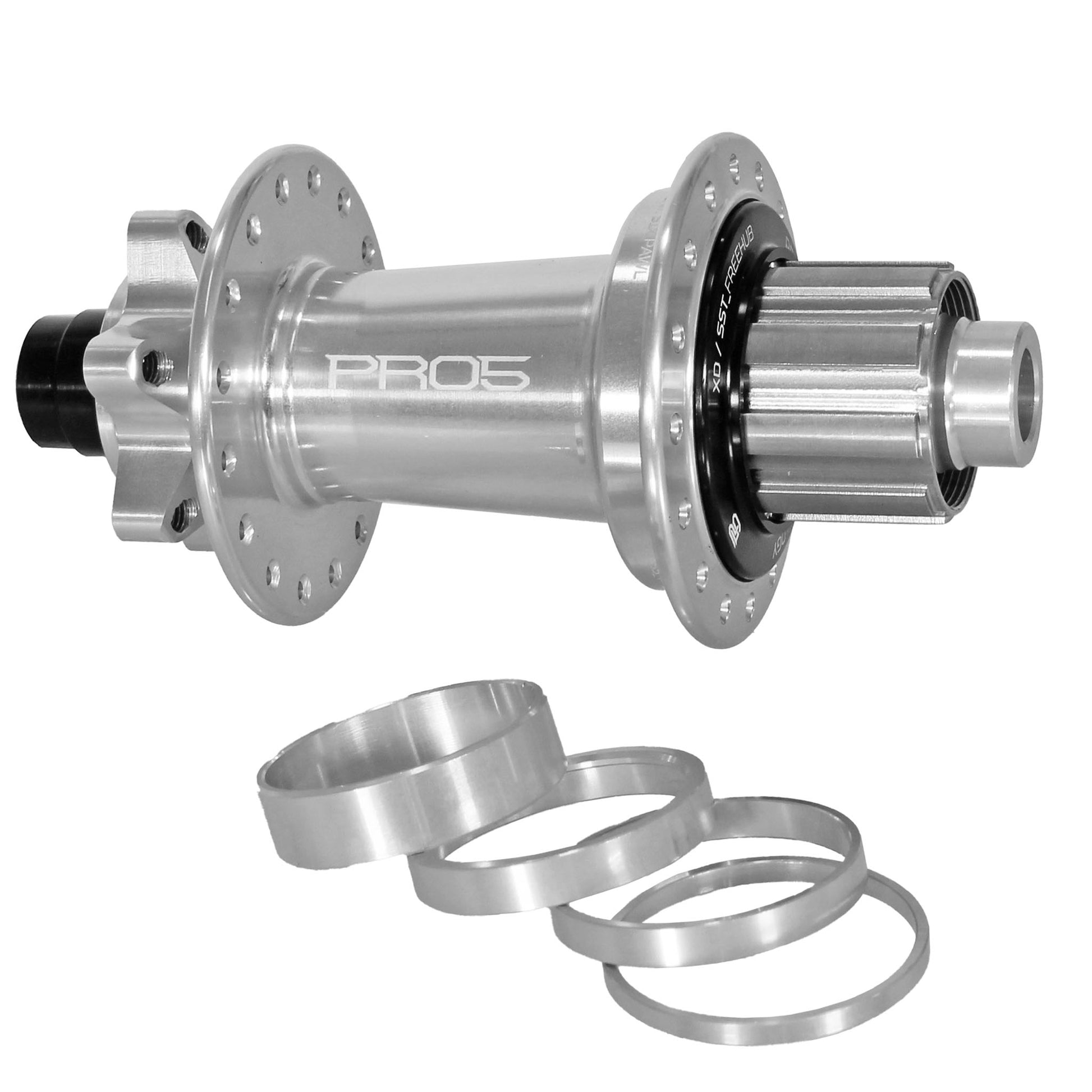 Hope Pro5 Singlespeed Disc R TA Hub(32h) 12x142mm Silver - Hope SingleSpeed Hubs