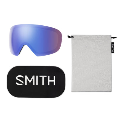 Smith I/O MAG S Snow Goggle White Vapor ChromaPop Sun Platinum Mirror - Smith Snow Goggles