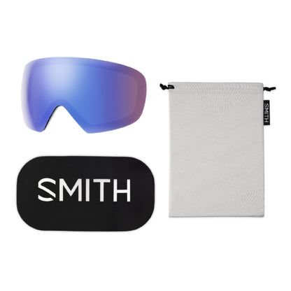 Smith I/O MAG S Low Bridge Fit Snow Goggle Glacier ChromaPop Everyday Violet Mirror - Smith Snow Goggles
