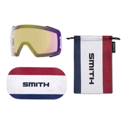 Smith I/O MAG Snow Goggle Sun Valley Archive ChromaPop Sun Black Gold Mirror - Smith Snow Goggles