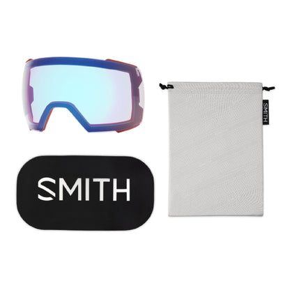 Smith I/O MAG XL Low Bridge Fit Snow Goggle Terra Slash ChromaPop Sun Black Gold Mirror - Smith Snow Goggles