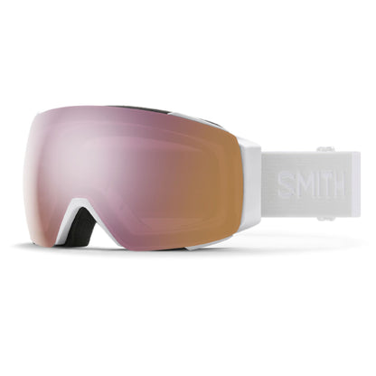 Smith I/O MAG Snow Goggle White Vapor ChromaPop Everyday Rose Gold Mirror - Smith Snow Goggles