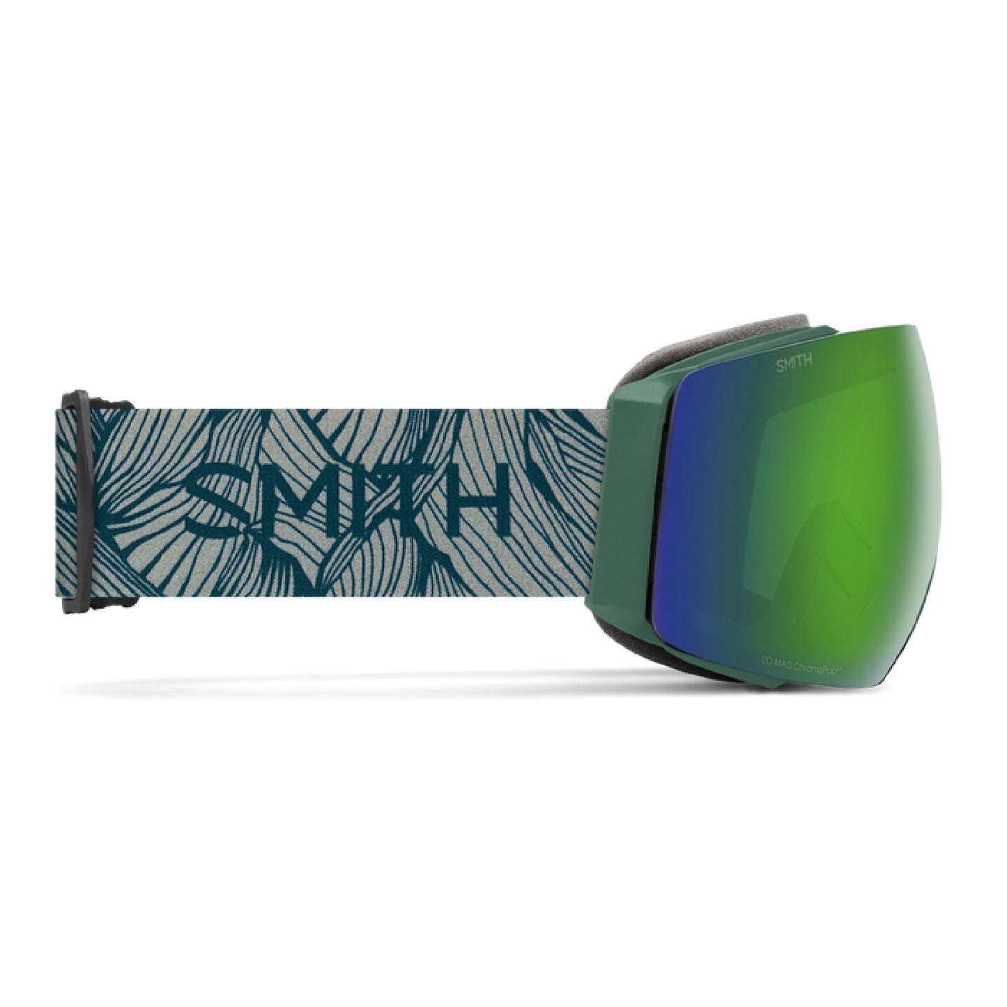 Smith I/O MAG Low Bridge Fit Snow Goggle AC | Bobby Brown ChromaPop Sun Green Mirror - Smith Snow Goggles