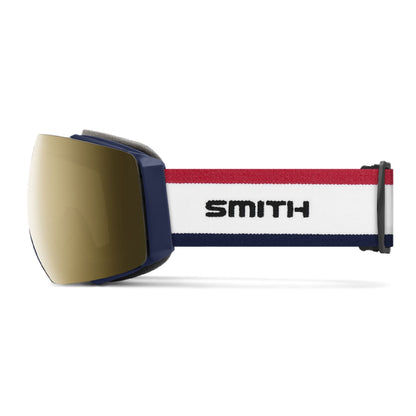 Smith I/O MAG Low Bridge Fit Snow Goggle Sun Valley Archive ChromaPop Sun Black Gold Mirror - Smith Snow Goggles