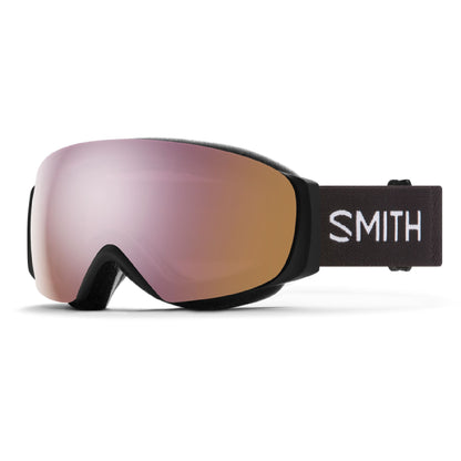 Smith I/O MAG S Snow Goggle Black ChromaPop Everyday Rose Gold Mirror - Smith Snow Goggles