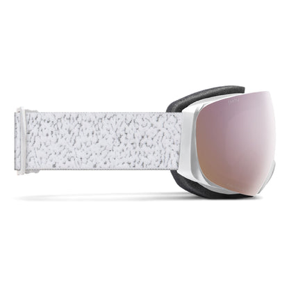 Smith I/O MAG S Snow Goggle White Chunky Knit ChromaPop Everyday Rose Gold Mirror - Smith Snow Goggles