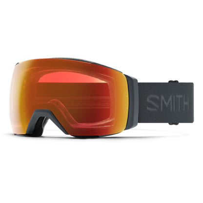 Smith I/O MAG XL Low Bridge Fit Snow Goggle Slate ChromaPop Everyday Red Mirror - Smith Snow Goggles