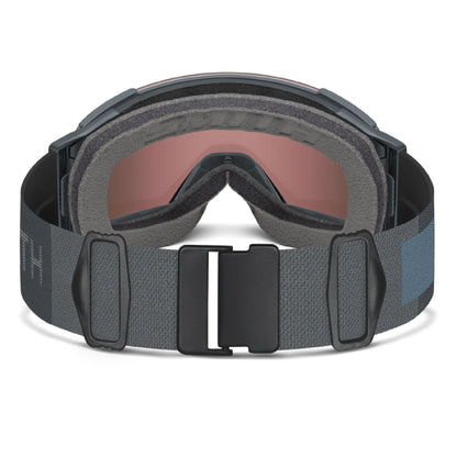 Smith I/O MAG XL Low Bridge Fit Snow Goggle Slate ChromaPop Everyday Red Mirror - Smith Snow Goggles